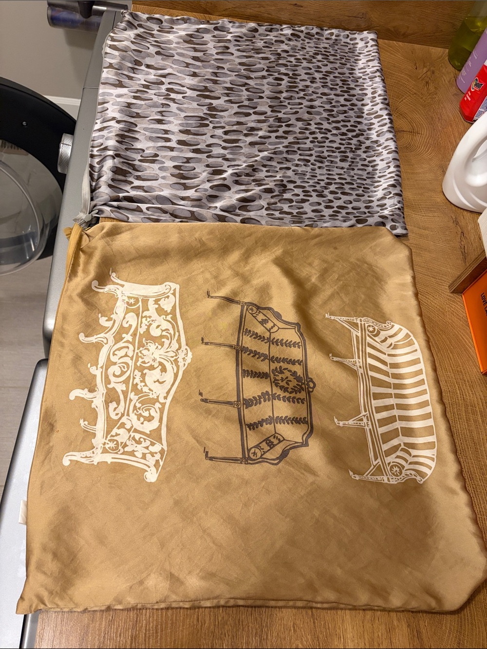 West Elm - Set of TWO Throw Pillow Covers - 100% Silk